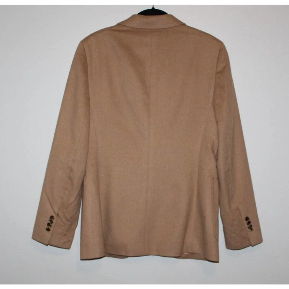 Brooks Brothers Camel Hair Boyfriend Blazer Jacket Italian Tan Women's 8 H14486 - Picture 7 of 12